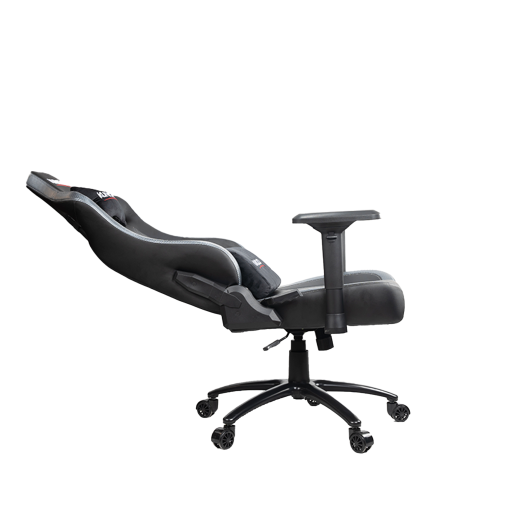 Gaming Chair :: Kunyo RGC-97007 Black and Gray Gaming Chair